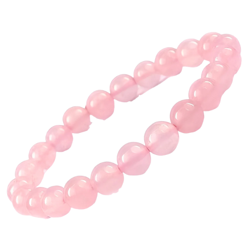 Certified Natural Rose Quartz Stone Bracelet: Unconditional Love & Acceptance