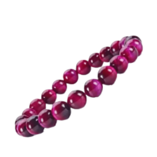 Pink Tiger Eye Bracelet – Symbol of Love, Motivation, and Emotional Strength – Perfect for Daily Wear