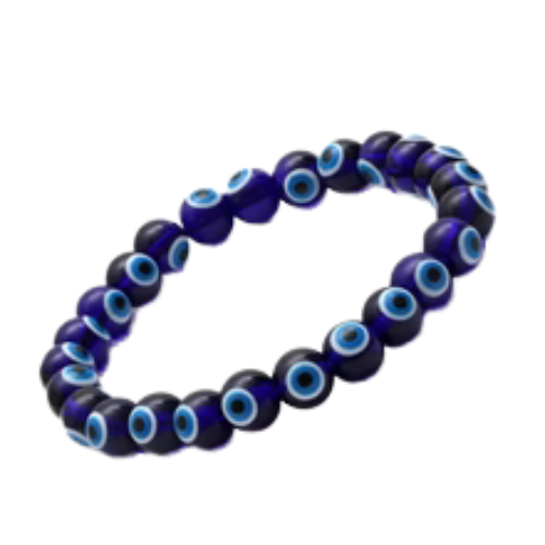 Protection & Blessings: Spiritual Evil Eye Blue Stone Bracelet for Men, Women & Kids