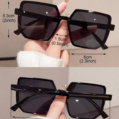 Modern Chic Square Frame Sunglasses