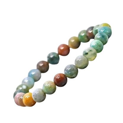Indian Agate Bracelet – Healing Stone Jewelry for Grounding, Protection & Emotional Balance