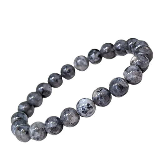 Larvikite Bracelet – Natural Healing Stone Bracelet for Protection, Intuition & Grounding