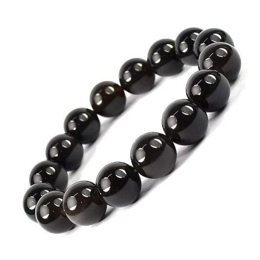 Black Obsidian Bracelet – Healing Crystal Jewellery for Protection, Mental Clarity & Grounding