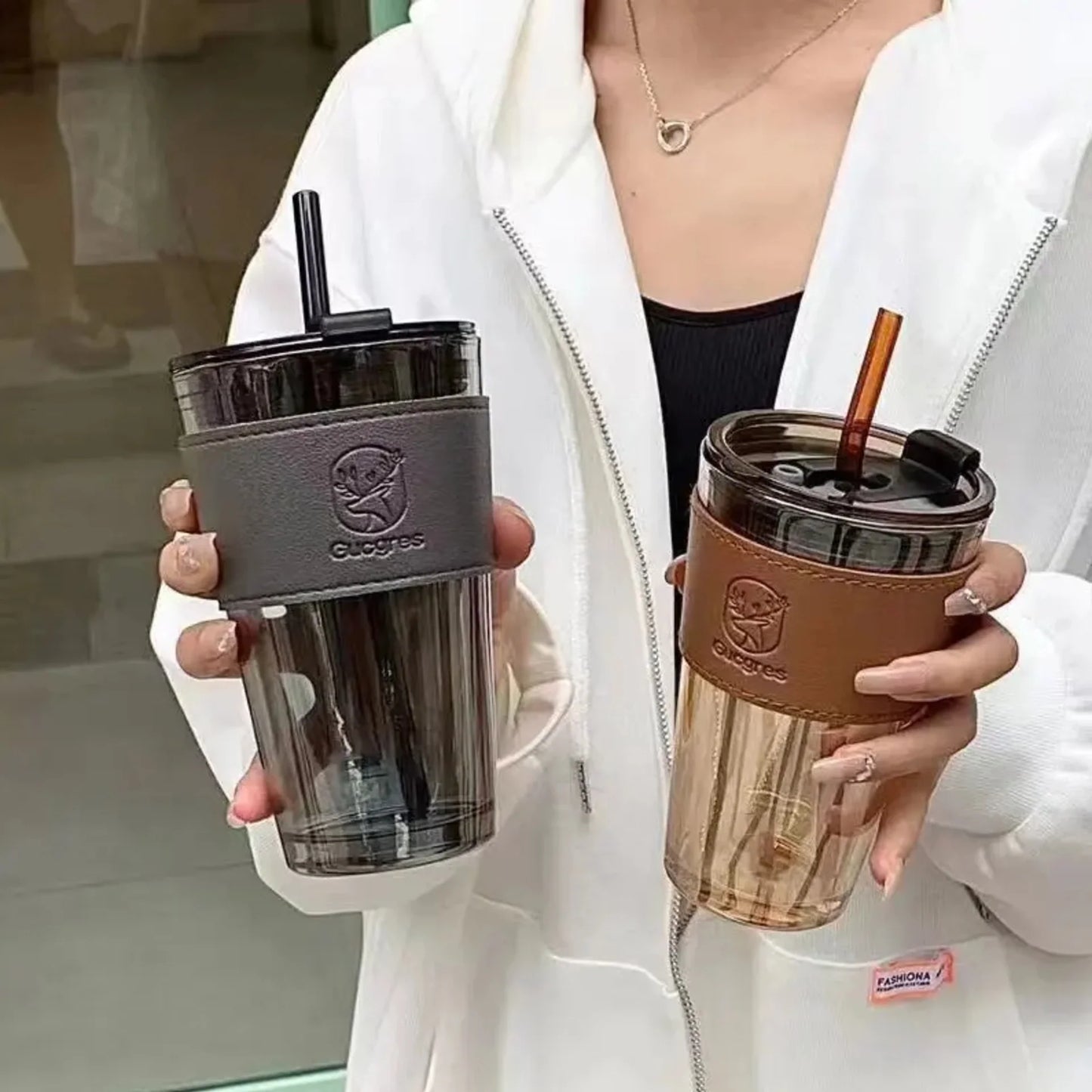 Veliora Tumbler with Leather Grip
