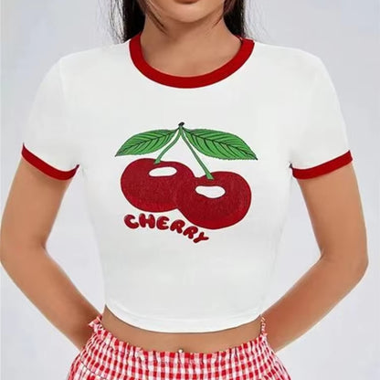 Cherry Pop Crop Tee