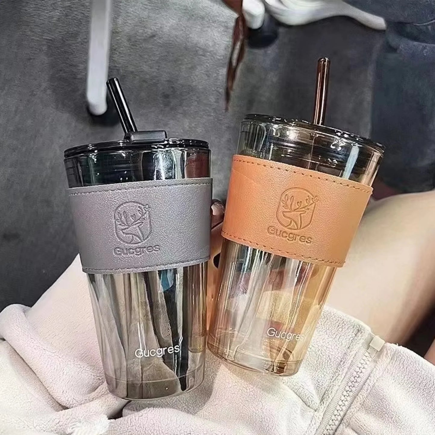 Veliora Tumbler with Leather Grip