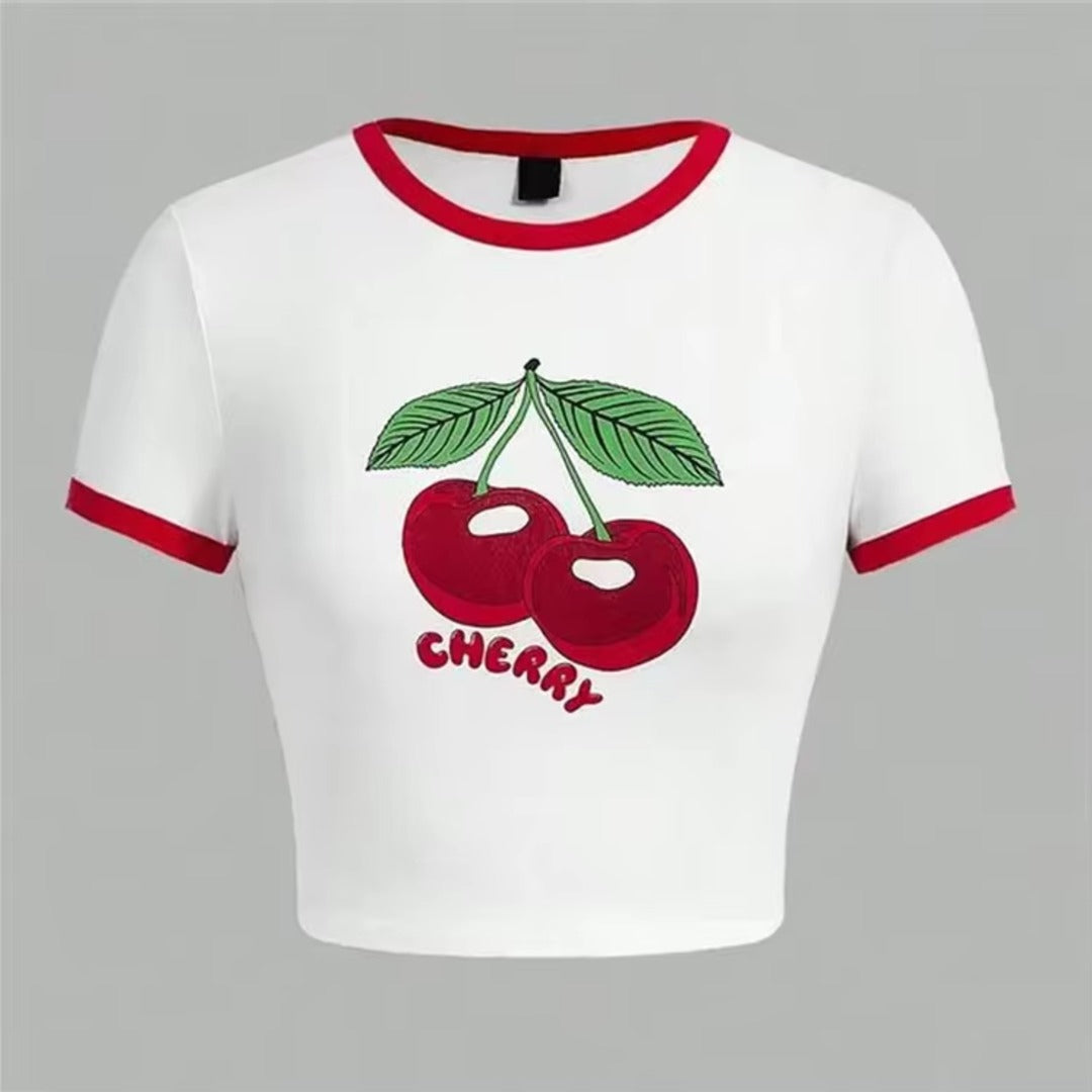 Cherry Pop Crop Tee