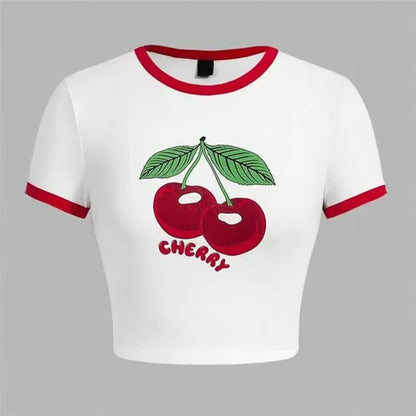 Cherry Pop Crop Tee