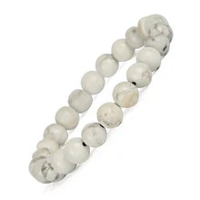 Howlite Bracelet – Healing Crystal Jewellery for Calm, Focus & Emotional Wellness