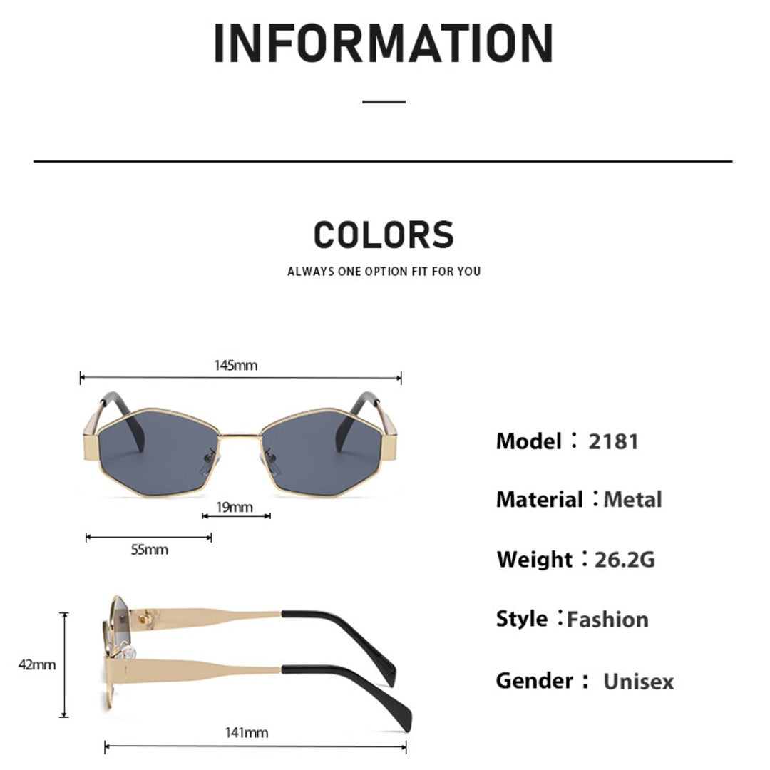 Luxury Hexagon Sunglasses