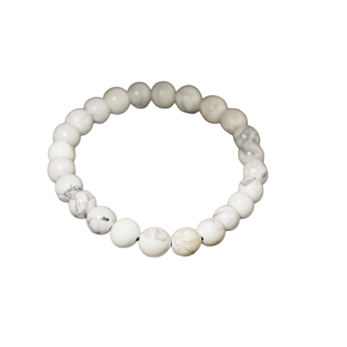 Howlite Bracelet – Healing Crystal Jewellery for Calm, Focus & Emotional Wellness