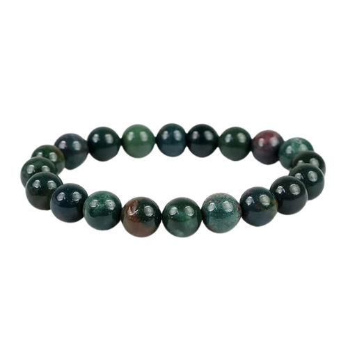 Bloodstone Bracelet – Natural Healing Stone for Strength, Courage & Balance