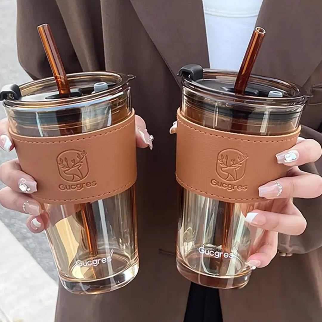 Veliora Tumbler with Leather Grip